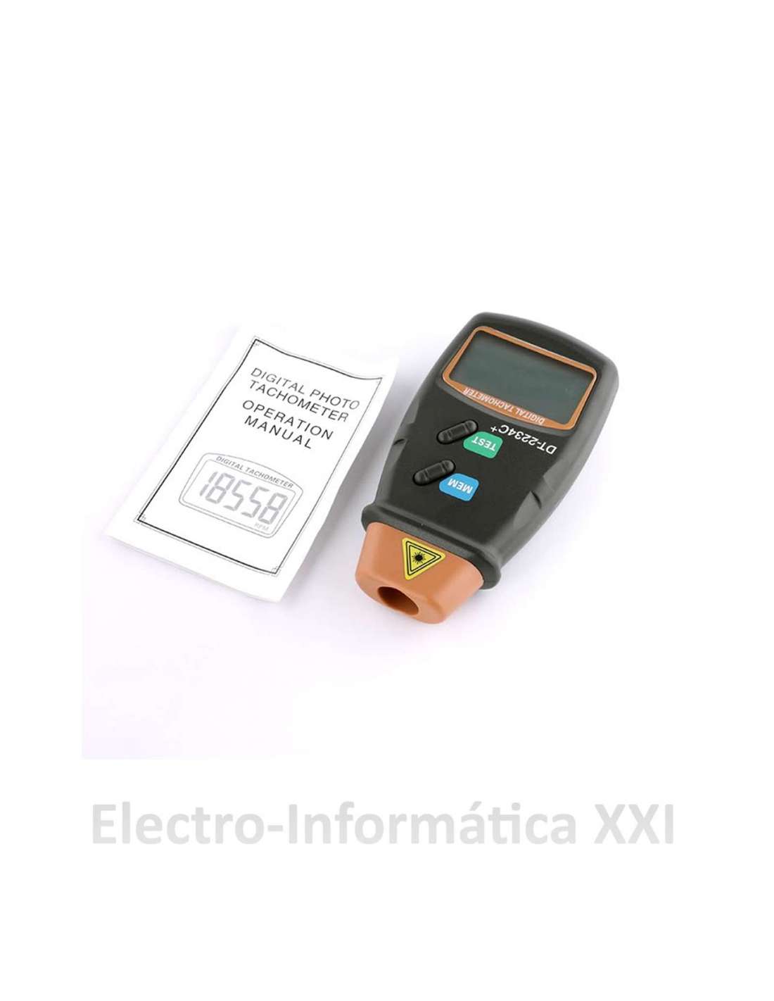 etc. LCD digital sin contacto L-aser foto tacómetro Mini medidor de probador de RPM para torno de ruedas de motor Tacómetro DT-2234C 