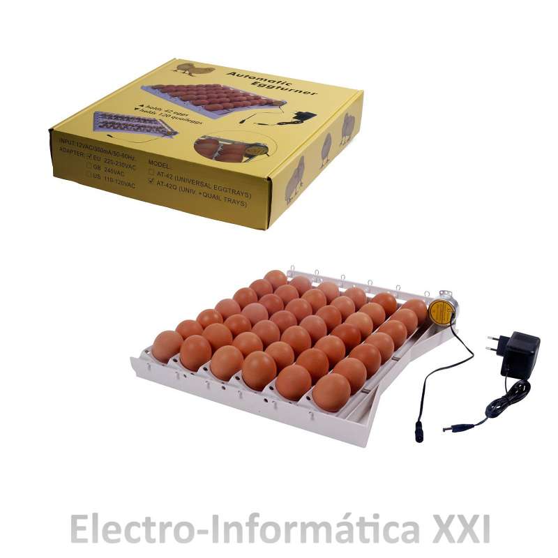 Bandeja de Volteo Automático para Huevos Grandes y Pequeños Incubadoras Pollo Perdiz Pato Palomas