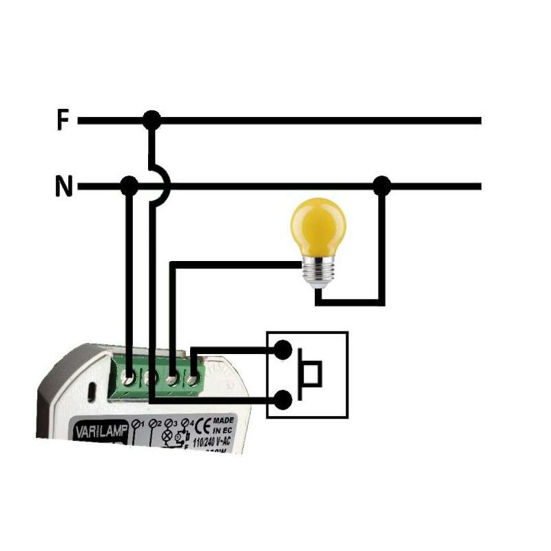 Varilamp p-led regu. De pulsación LED dimmables.princip fase. 500w máx.(R)  (sirve para reg.trafos de 12v desde la entrada 220v) — Alealuz