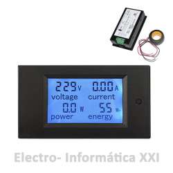 Contador Eléctrico Potencia Activa PZEM-061 Voltímetro Amperímetro 0-100A AC80-260V Control de Consumo