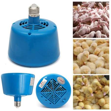 Lámpara de Calor para Cría con Termo Ventilador 3 Potencias 100, 200 y 300W