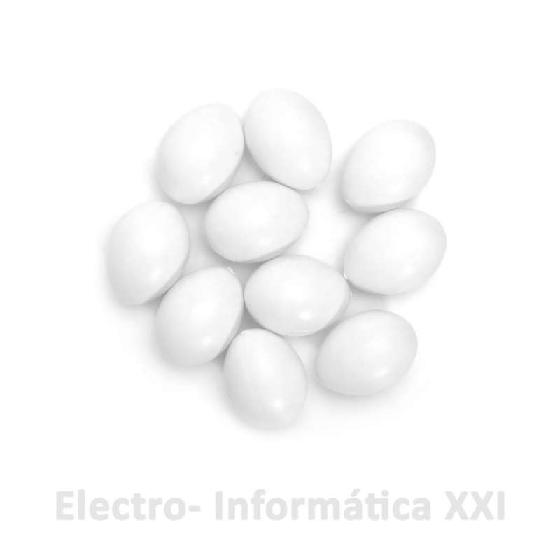 Huevo Falso de Paloma Simulado Fabricado en Plastico Incitadores de Puesta Antipicaje